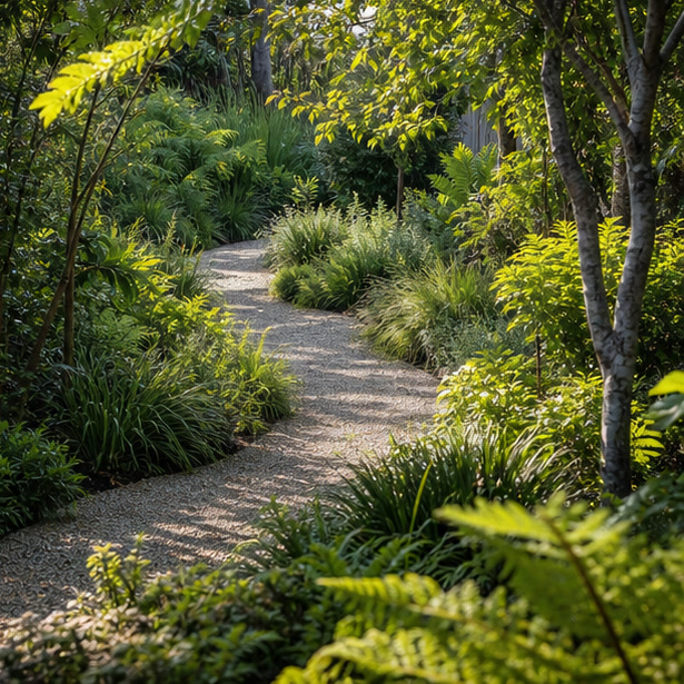 A path through green